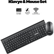 Resim Concord Kablosuz Multimedya Türkçe Q Klavye Mouse Seti 