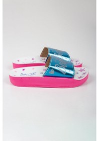 Resim Kız Çocuk Minik Yıldız Temalı Bodrum Yazılı Terlik-5801-mavi Mavi 