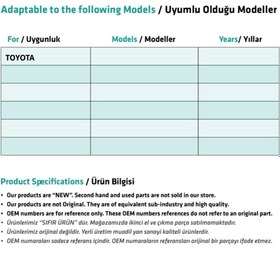 Resim ALPHA AUTO PART Toyota Için Kontak Şaft Kilit Silindir Mili No:2 
