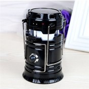 Resim Büyük Boy Güneş Enerjili Kamp Feneri Işıldak Lamba Usb Powerbank N11.10178 Siyah 