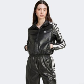 Resim adidas Firebird Pleather Tt Kadın Siyah Eşofman Üstü 