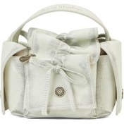 Resim acne studios Multipocket Micro Beyaz Kadın Deri Çanta 