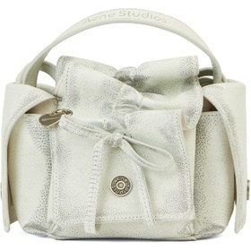 Resim acne studios Multipocket Micro Beyaz Kadın Deri Çanta 