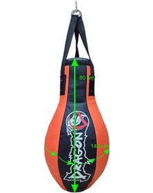 Resim Dragondo 1068-p Pear Bag Kum Torbası 80x45 Cm Kick Boks Torbası Turuncu - Siyah 