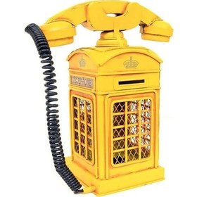 Resim Dekoratif Metal Ahizeli Telefon Kumbara 