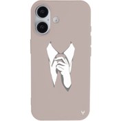 Resim iPhone 16 Plus Kravat Telefon Kılıfı 