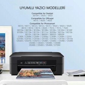 Resim Hp Photosmart Plus B210A Yazıcı Uyumlu 364XL (364) 364XL 4 Renk Muadil Çipli Kartuş Seti 