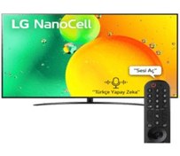 Resim LG NanoCell 75NANO766QA 4K Ultra HD 75" 190 Ekran Uydu Alıcılı Smart LED TV LG TÜRKİYE GARANTİLİDİR.