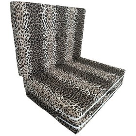 Resim Katlanır Yer Yatağı Ve Tek Kişilik Sünger Katlanır Minder Yatak 90x190x10 Cm-leopar 