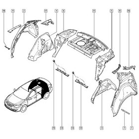 Resim Sağ Arka İç Davlumbaz Fluence 767501271R 