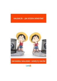 Resim Luffy Anime Karakter Temalı Dayanıklı Kalemlik Çok Renkli 