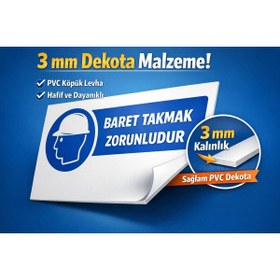 Resim otovoo Transpalet Üzerine Binmek Yasaktir 25x35cm 3mm Dekota 