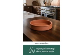 Resim Dr.Maya® | Nefis Güveç Seti Ürün Grubu - 4 Parça | Pro Plus Taş Fırın Makinesi (Kırmızı) + Mutfak Gereçleri 