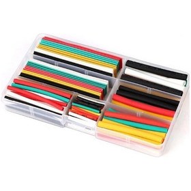 Resim Isı Shrink Daralan Makaron Kablo Yalıtım Seti Kutulu 140 Adet 