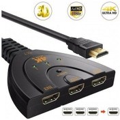 Resim 4K Hdmi Switch Çoklayıcı Çoğaltıcı 3 Port Ultra Hd 