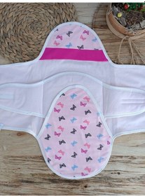 Resim Yenidoğan İlk Baharın Ceylanı Nakışlı Çıt Çıt Kapama Bebek Kundak Pembe 