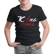 Resim Burç - Scorpio King Siyah Çocuk Tshirt 