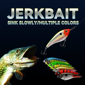 Resim Yavaş Sapan Jerkbait Balıkçılık Yemisi Gürültü Boncukları ile - Büyük Gözler, Yavaş Ölüm Sapan, Gerçekçi Yüzme Eylemi, Ağır Hizmet Yapısı - Pika, Bass, Trout, Musky için - Tatlı Su ve Tuzlu Su - 11.5cm/4.52in, 36g/1.27oz - Cadılar Bayramı, Sevgililer Günü, Paskalya, Bağımsızlık Günü, Dragon Boat Festivali için İdeal - Başlangıç ve Uzmanlar için İdeal, Üst Su Balıkçılık Yemileri, Noktalı Desenli Yem, Yüksek Kaliteli Yem, Profesyonel Balıkçılar 