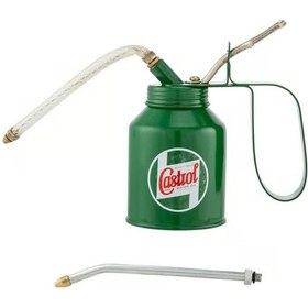Resim Retro Yağdanlık Yeşil Pompalı 200ml / Castrol 