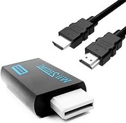 Resim Wii dönüştürücü için yeni, 1,5 M HD kablolarla HDMI adaptörü dönüştürücü, Nintendo Wii /Wiiu oyun konsolları ile uyumlu, 1080P HDTV Video ses dönüştürme adaptörü ve 59 inç HD kablo kablosu 