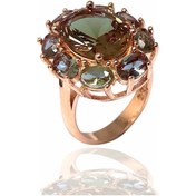 Resim Elips Model Rose Zultanit Taşlı Gümüş Yüzük - 505613500 