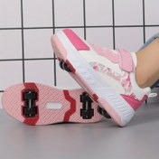 Resim Kızlar & Paten Ayakkabıları - /Klasik Düşük-Kesimli Kaykay Sneaker'ları Çıkarılabilir Tekerlekler, PU Üst ve TPR Tabana ile, İç Mekan/Dış Mekan/Sokak Kayağı İçin Her Zemin Tutuşu, Rulo Pateni için Uygun - Hem Yaz hem de Kış Giysi (Beyaz/Siyah) Başlangıç ile Gelişmiş Seviyedekiler İçin, Kızlar için Paten Ayakkabıları,Rulo Ayakkabılar,Geri Çekilebilir Paten Ayakkabılar,Kızlar için Patenler,Kızlar için tekerlekli ayakkabılar 