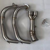 Resim 1 Adet Yamaha MT07, MT-07 (2014-2023), FZ07 (2014-2024), R7 (2021-2024) İç Boru için Kaydırma Tipi Motosiklet Egzoz Sistemi 