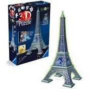 Resim Ravensburger Karanlıkta Parlayan 3D Puzzle Eyfel 