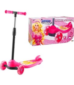 Resim Beren Oyuncak Beren BRN-2532 Runner Street Style Prenses Işıklı 55 kg 3 Teker Pembe Scooter 5+ 