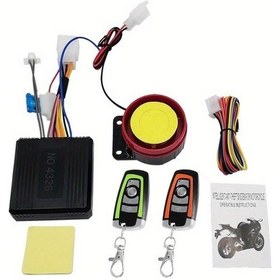Resim Her Türlü Hava Koşuluna Uygun 1 Yeşil 1 Turuncu Motosiklet Alarm Sistemi Gelişmiş Tek Yönlü Motor Başlatma 125db Sesli Uyarı 12v Evrensel 