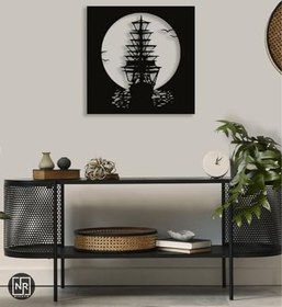 Resim NR Dizayn (283) Gemi Dekoratif Metal Duvar Tablosu 49 X 49 