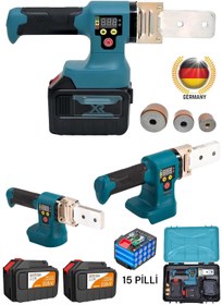 Resim özgürce 15 Pilli Çift Akü Plastİk PVC Boru Kaynak Makinesi Kalıp Hediye 