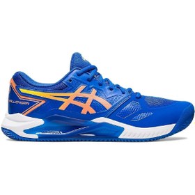 Resim Asics Gel Challenger 13 Clay Mavi Turuncu Erkek Tenis Ayakkabısı 