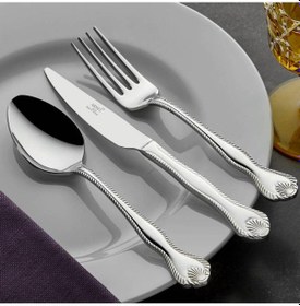 Resim Arsel Hüma Sade 84 Parça Kutulu Çatal Kaşık Bıçak Takımı 18/10 Kalite 3mm Gümüş 
