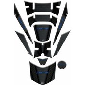 Resim Gogo Tank Pad Seti Honda Pcx 2018-2020 Model Karbon Mavi Yazılı 1 