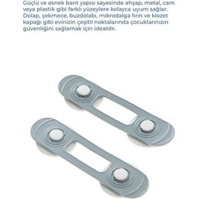 Resim Babyjem Mini Çok Amaçlı Bebek Emiyet Kiliti 2 Adet Beyaz 