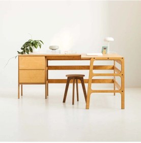Resim Woodesk Sera Ahşap Çalışma Masası 100x190 Tik Renk Cpt4639-170 Teak 