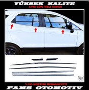 Resim Ford Ecosport Krom Cam Çıtası 6 Prç 2017 ve Üzeri Paslanmaz Çe... 