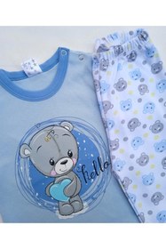 Resim ICEFIELDS %100 Pamuk Erkek Bebek Pijama Takımı 