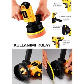 Resim Assur 450W Elektrikli 125MM Dikey Polisaj Zımpara Makinesi 3600 Devir/dk Güçlü Performans 