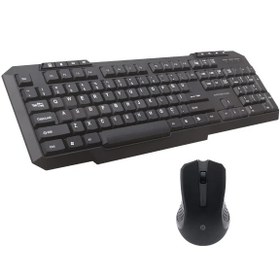 Resim PSK10 Kablosuz Klavye&Mouse Set Siyah 
