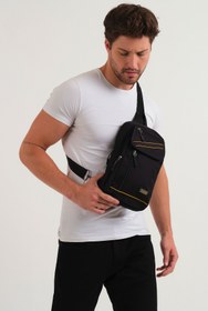 Resim YOGII Çapraz Omuz Ve Göğüs Siyah Renk Kaliteli Spor Çanta 