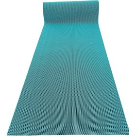 Resim Tbm Plastik Kaydırmaz Turkuaz Bal Petek Paspas En: 120CM 