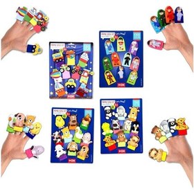 Resim 4 Set - 40 Parça Tox Meslekler, Taşıtlar, Evcil Ve Vahşi Hayvanlar Parmak Kukla T771 T781 T761 T181 