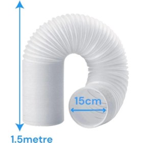 Resim Arçelik P 09210 135 cm Uzunlukta Mobil Klima Sıcak Hava Tahliye Hortumu 15 cm Ağız Çapı Uyumlu 
