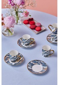 Resim Karaca Ocean 6 Kişilik Kahve Fincan Takımı 90 Ml 