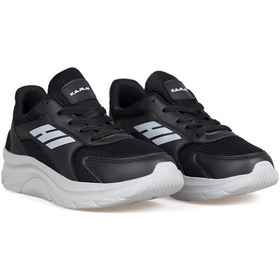 Resim Unisex Siyah Taş Günlük Spor Ayakkabı - Hafif Tabanlı, Nefes Alabilen Fileli Rahat Sneaker Siyah - Füme 