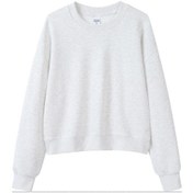 Resim Edwardest 2025 Kadın Sonbahar Ve Kış Yeni Ağır 350g Kısa Kadın Sweatshirt'ü Açık Gri 