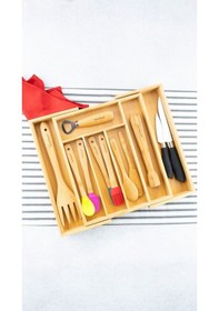 Resim Ayarlanabilir Çekmece İçi Kaşıklık Düzenleyici 