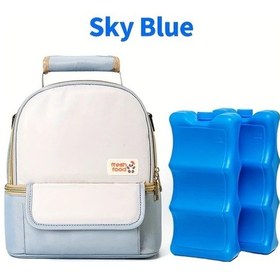 Resim Willowhaven 1 Adet Çok Amaçlı Anne Sırt Çantası + 2 Buz Torbası Seti Yüksek Kapasiteli Hafif 300g Mavi 1+mavi Buz Kutusu 2 